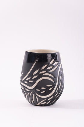 Black and White wine Cup